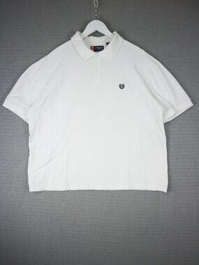 Chaps Ralph Lauren Cotton Polo Button Up Cropped FIt Mens XL